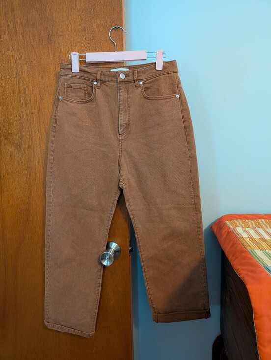 LOFT Pants - LOFT Women's Brown High Rise Straight Leg Heavyweight Pants Size 28